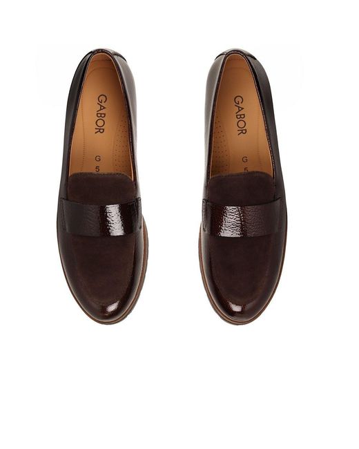 Gabor Brown Elder Loafers