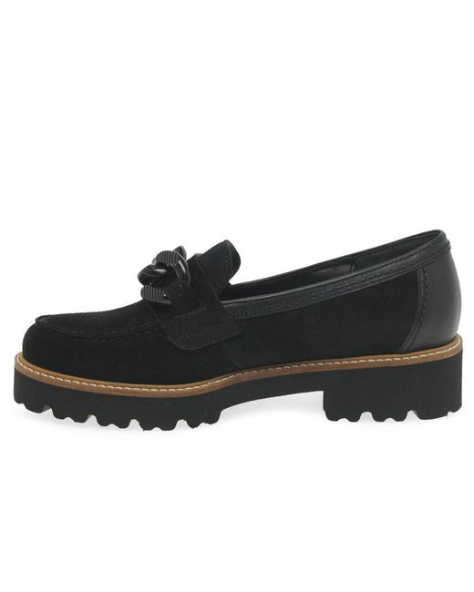 Gabor Black Squeeze Loafers