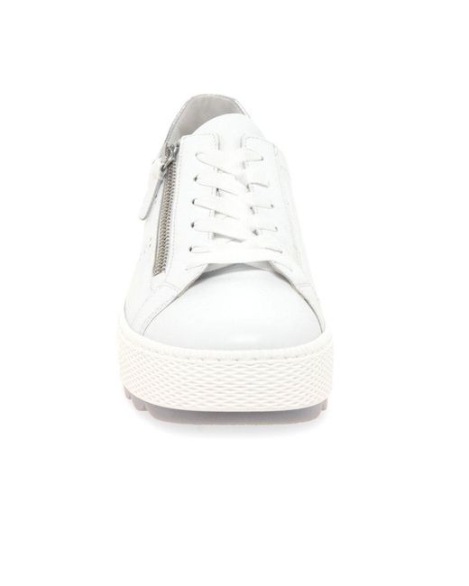 Gabor White Quench Casual Trainers
