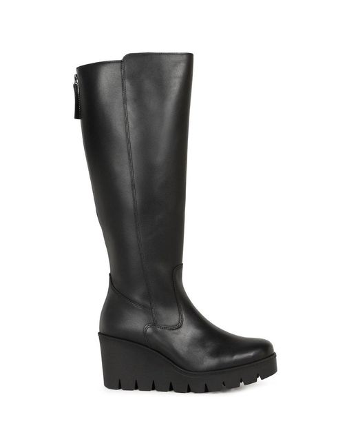 Gabor Black Upland M Knee High Boots