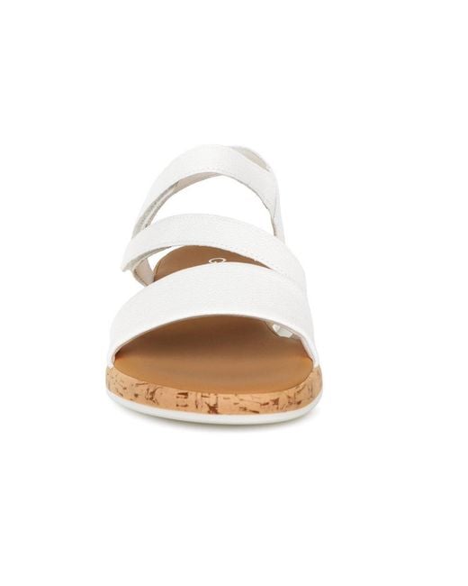 Gabor White Oporto Sandals Lea (Kork)