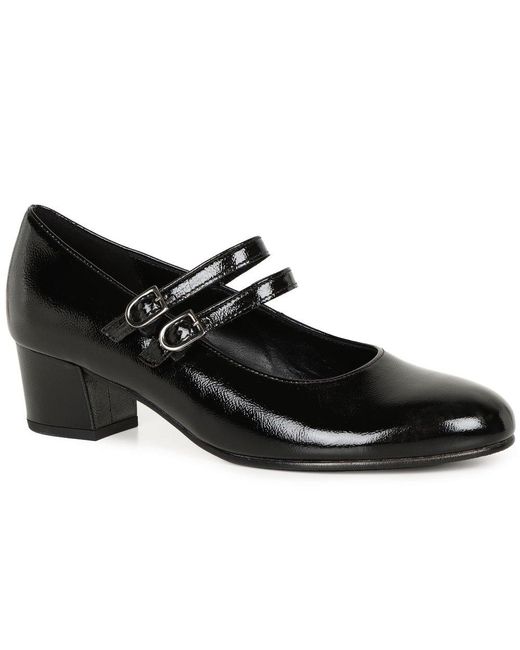 Gabor Black Belva Mary Jane Court Shoes