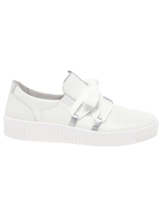 Gabor White Waltz Casual Trainers