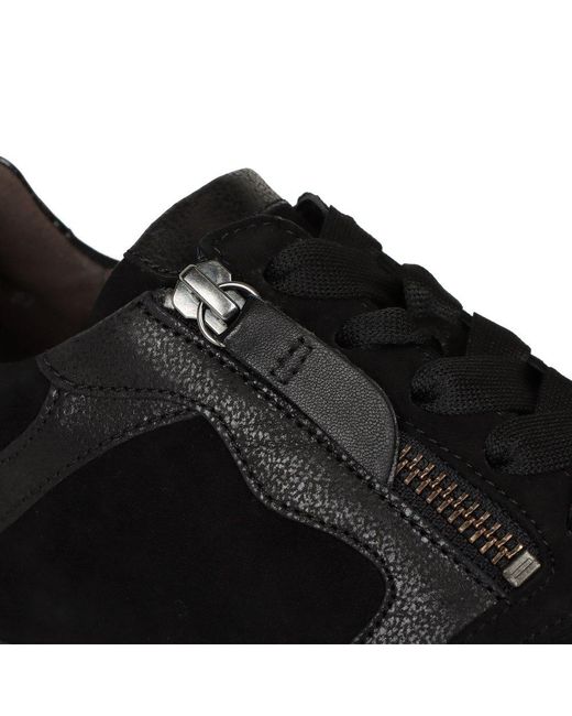 Gabor Black Willet Trainers