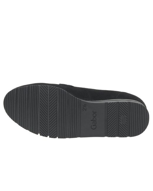 Gabor Black Bea Loafers Suede (Uni)