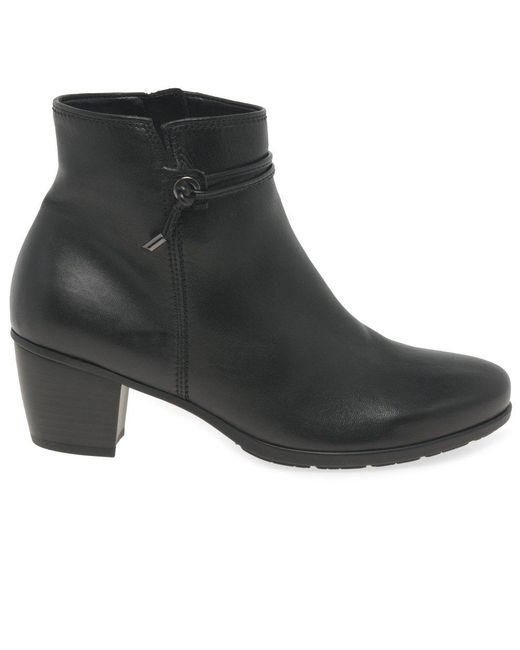 Gabor Black Ela Ankle Boots