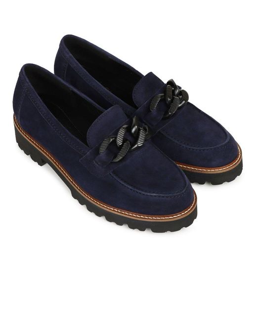 Gabor Blue Squeeze Loafers