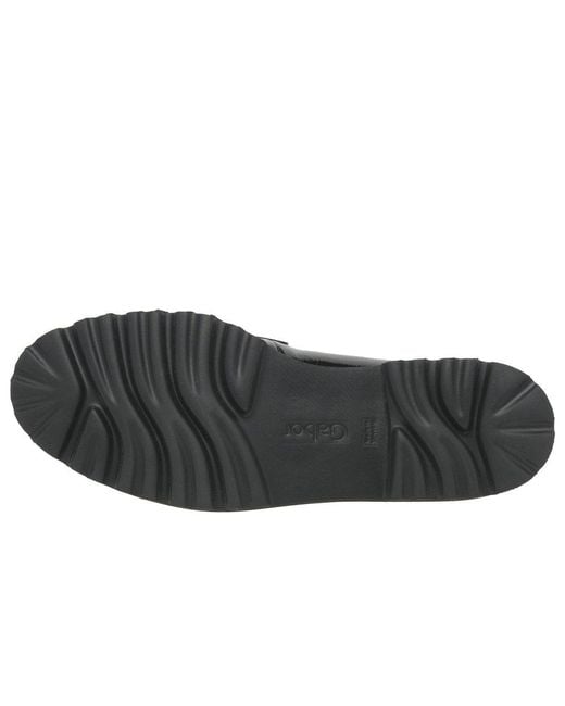 Gabor Black Squeeze Loafers