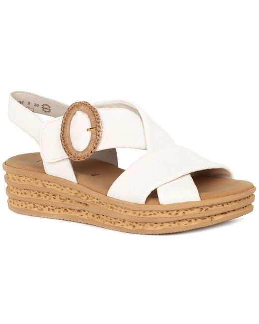 Gabor Metallic Auckland Wedge Sandal