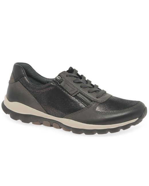 Gabor Black Fantastic Casual Sports Trainers