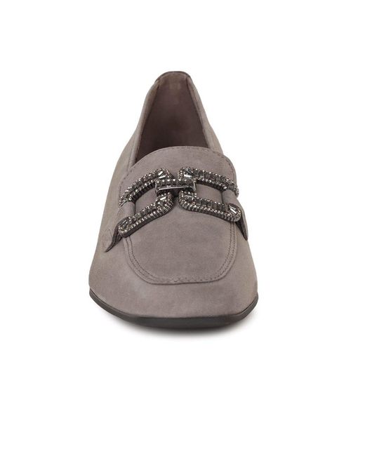 Gabor Gray Gift Loafers
