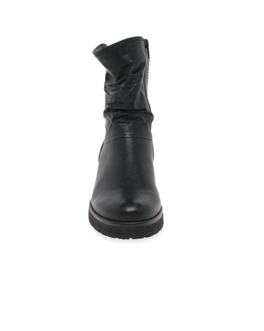 Gabor Black Zola Biker Boots