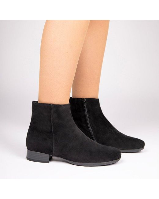 Gabor Black Buzz Ankle Boots