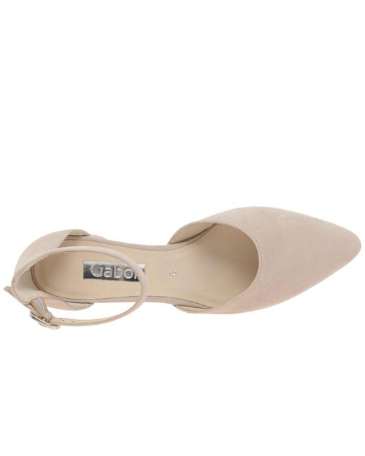 Gabor White Gala Open Court Shoes