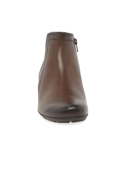 Gabor Brown Heritage Ankle Boots
