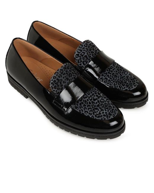 Gabor Black Elder Loafers
