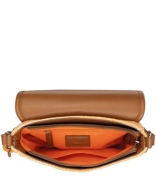 Gabor Brown Eleanor Flap Messenger Bag