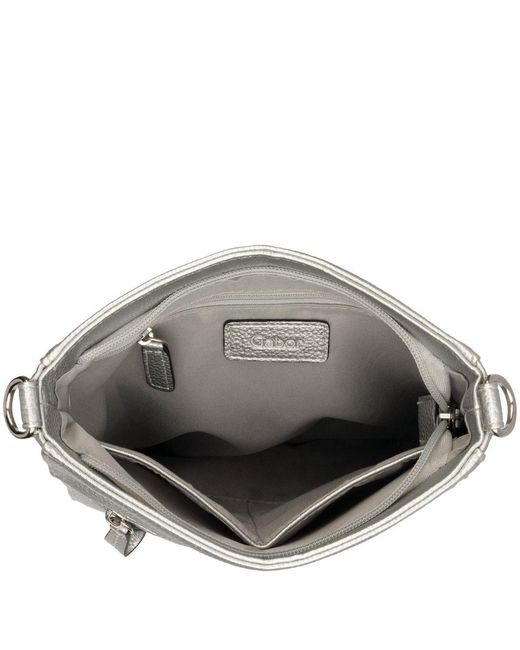 Gabor Gray Silena Cross Messenger Bag