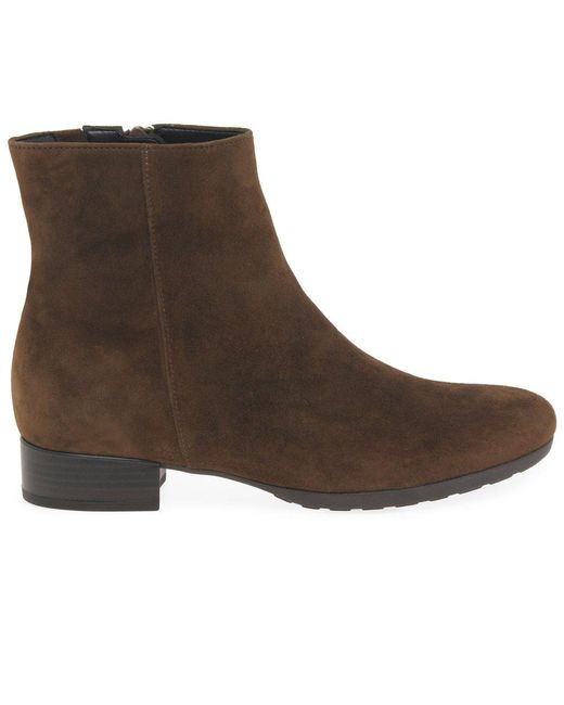 Gabor Brown Buzz Ankle Boots