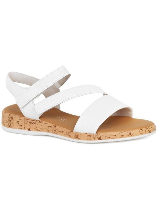 Gabor White Oporto Sandals Lea (Kork)