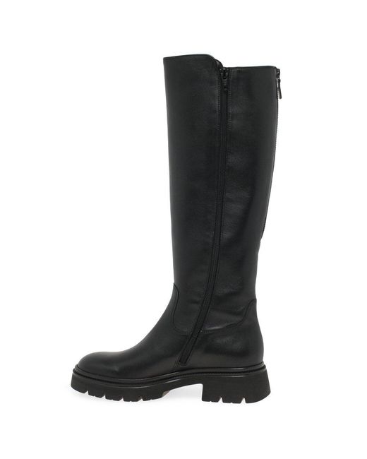 Gabor Black Match Knee High Boots