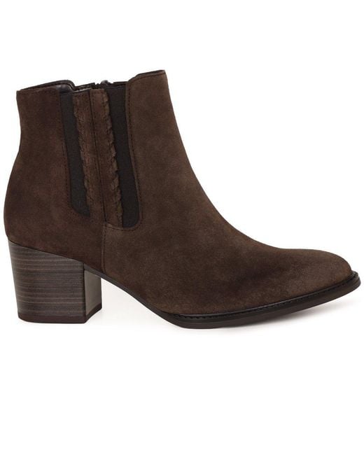 Gabor Brown Region Ankle Boots