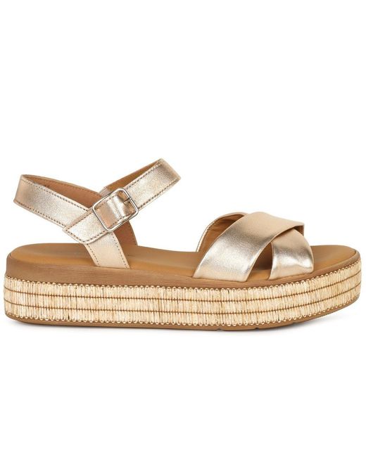Gabor Metallic Wick Platform Sandal