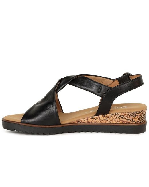 Gabor Black Rich Sandals
