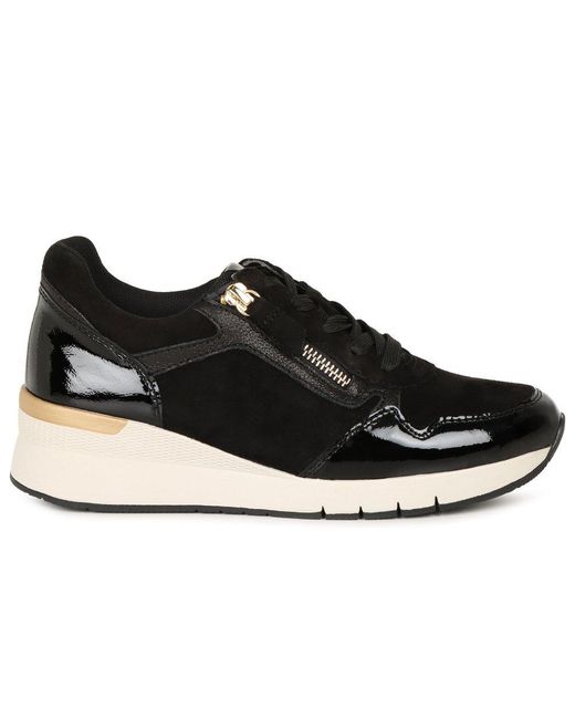 Gabor Black Louisina Trainers Colour: 37 Sde/Pat