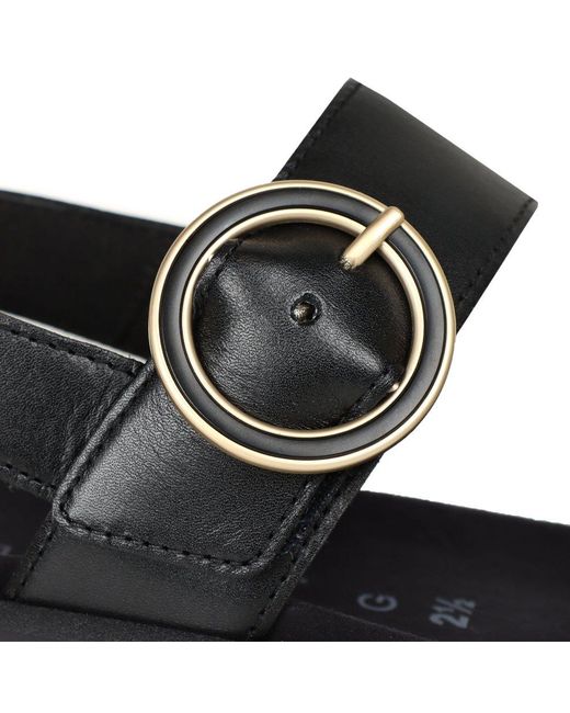 Gabor Black Pack Sandals