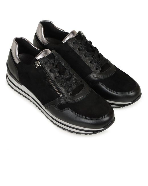 Gabor Black Nulon Trainers