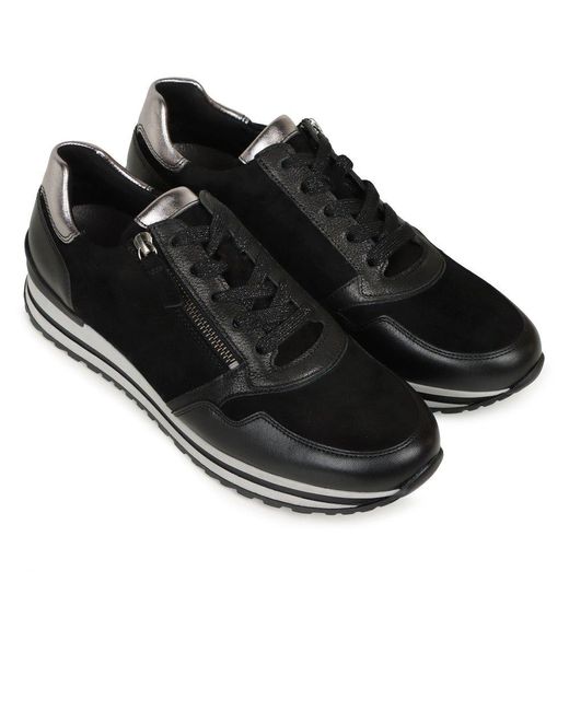 Gabor Black Nulon Trainers