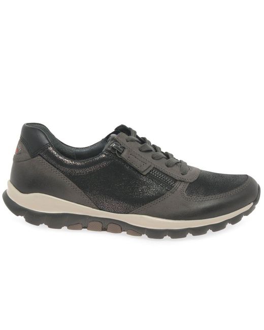 Gabor Black Fantastic Casual Sports Trainers