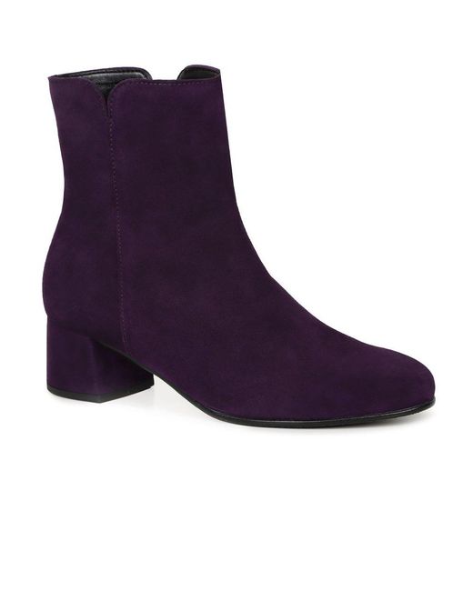 Gabor Purple Abbey Ankle Boots