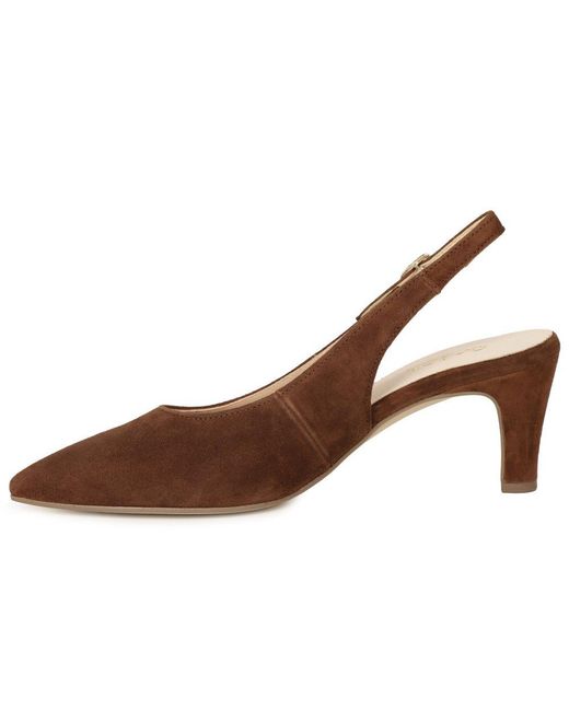 Gabor Brown Lazona Court Shoes