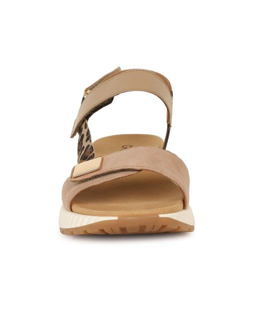 Gabor Brown Gifted Wedge Heel Sandals Size