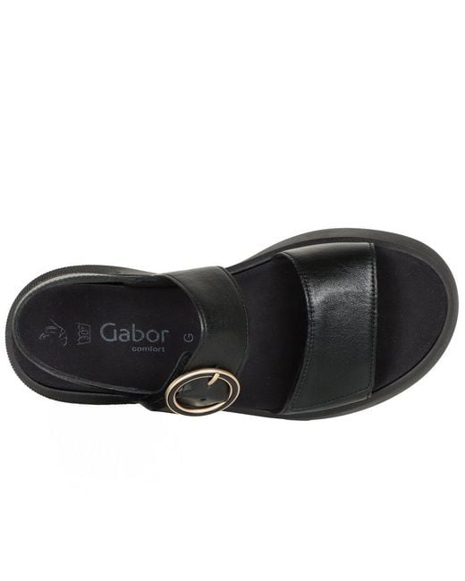 Gabor Black Pack Sandals