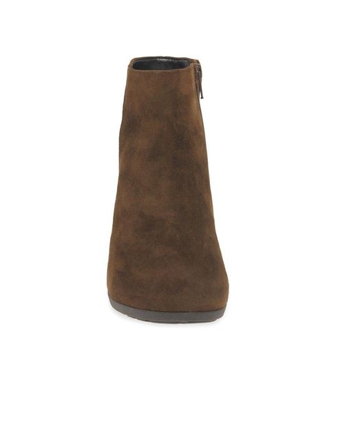 Gabor Brown Buzz Ankle Boots