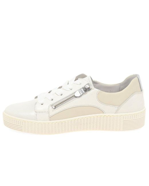 Gabor White Wemo Trainers