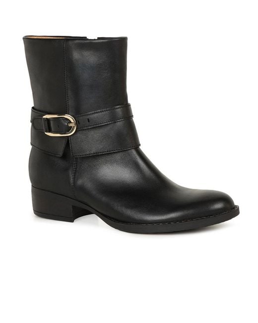 Gabor Black Ginger Ankle Boots Lea