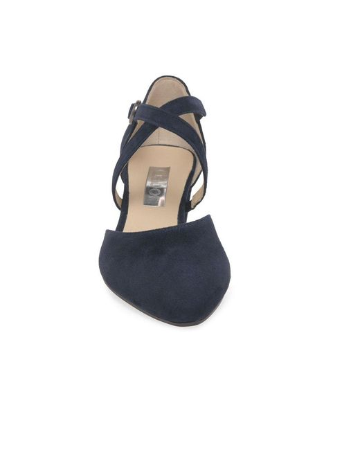 Gabor Blue Gisele Open Court Shoes
