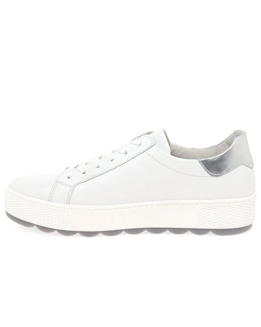 Gabor White Quench Casual Trainers