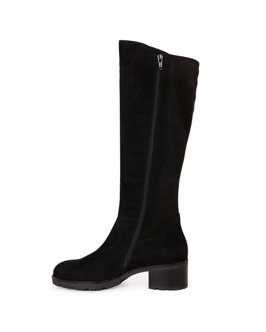 Gabor Black Quiz Knee High Boots