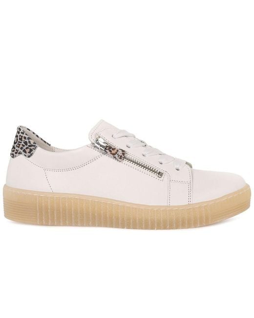 Gabor White Wisdom Ladies Trainers