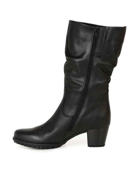 Gabor Black Oslo Calf Length Boots