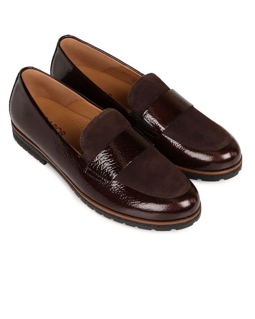 Gabor Brown Elder Loafers