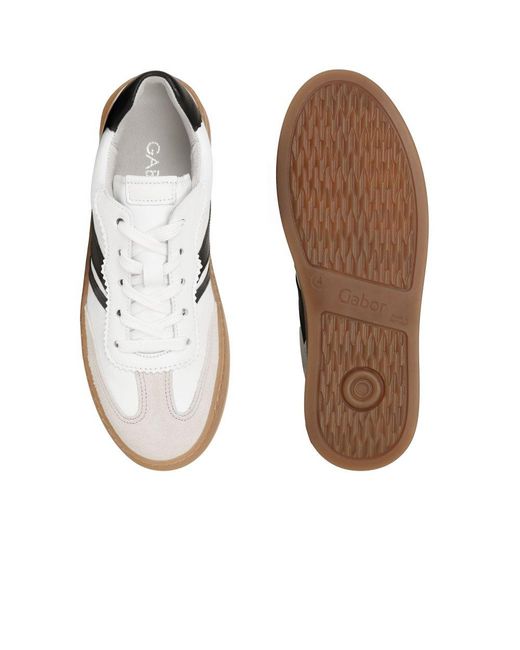 Gabor White Dahma Trainers