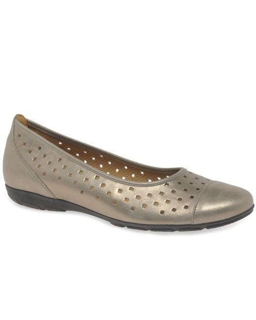 Gabor Multicolor Ruffle Punched Detail Casual Shoes