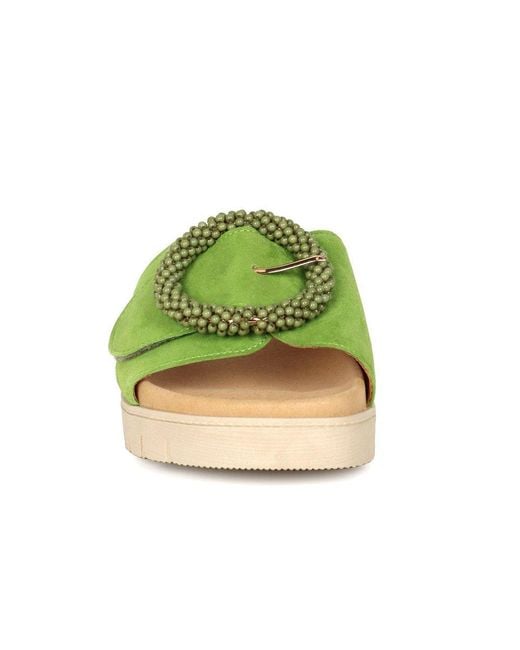 Gabor Green Everly Mule Sandals