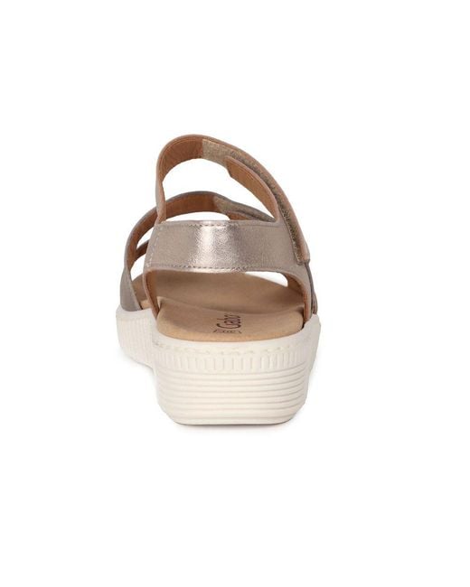 Gabor Metallic Ball Sandals